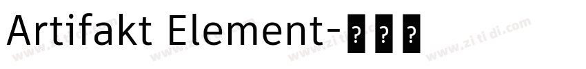Artifakt Element字体转换 Artifakt Element字体转换